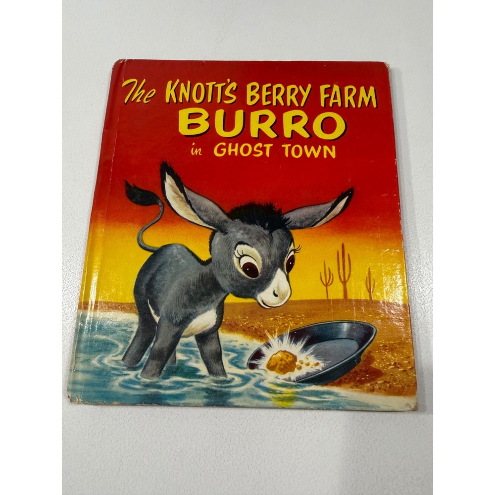 Vintage 1955 The Knotts Berry Farm Burro in Ghost Town Book Bucky Donkey